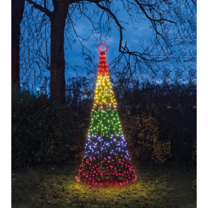 LED Baum mit Stern 320 cm RGB - Anna’s Collection LED Baum mit Stern 320 cm RGB - Anna’s Collection