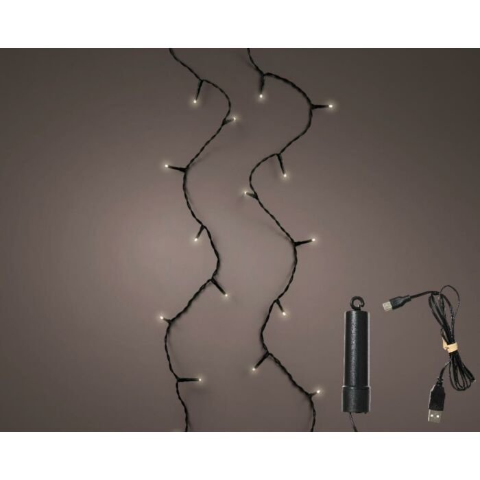 Duracharge Basic-Lichter 50 LED klassisch warm 3,7 Meter – Lumineo