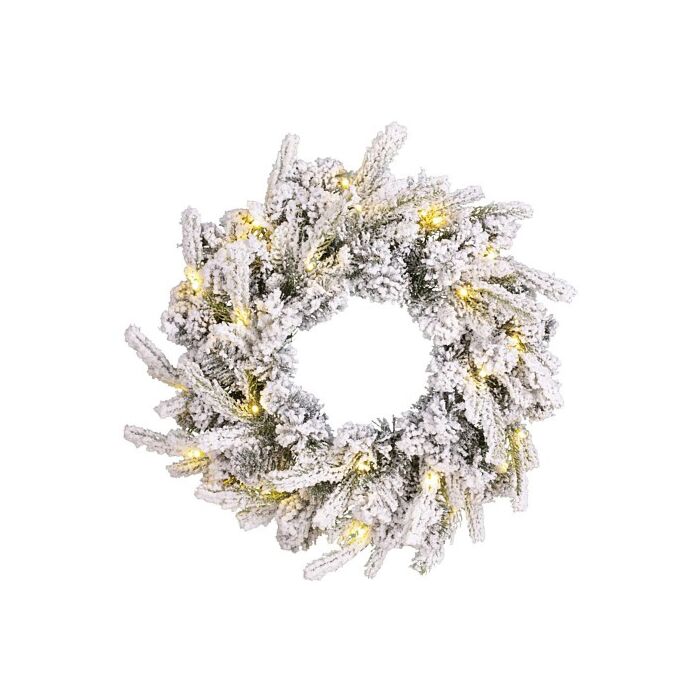 Kranz Grimshaw 25LED frosted grün Ø 45 cm - Black Box Kranz Grimshaw 25LED frosted grün Ø 45 cm - Black Box