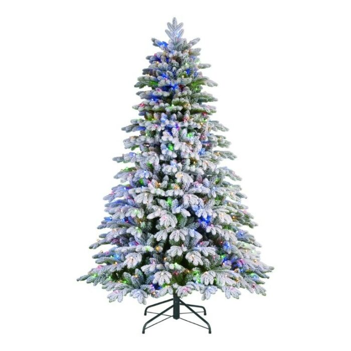 Weihnachtsbaum Asbury 600LED grün mit Schnee 230 cm – Black Box