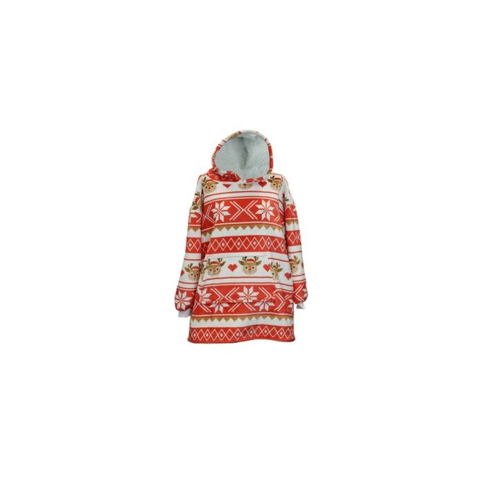 Oversized Christmas Hoodie 70 x 50 x 87 cm rot - Unique Living