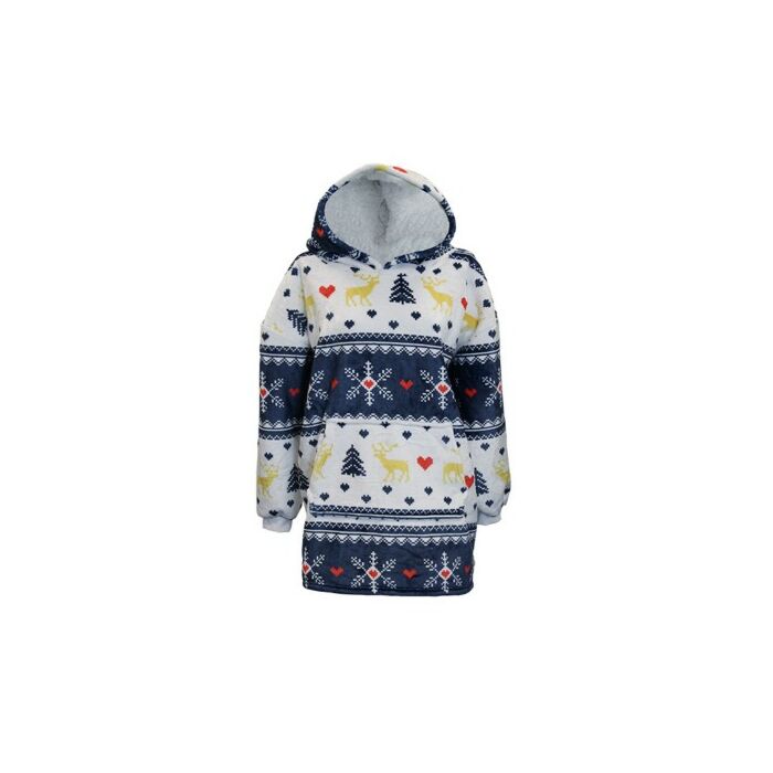 Oversized Christmas Hoodie 70 x 50 x 87 cm blau - Unique Living Oversized Christmas Hoodie 70 x 50 x 87 cm blau - Unique Living