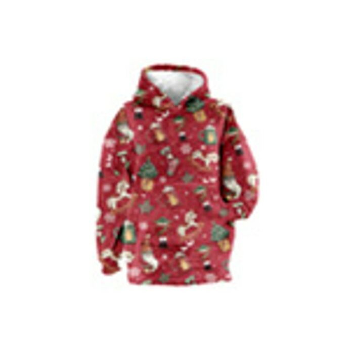 Oversized Christmas Hoodie 70 x 50 x 87 cm multi rot - Unique Living Oversized Christmas Hoodie 70 x 50 x 87 cm multi rot - Unique Living