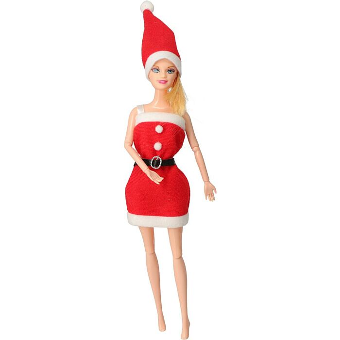 Puppe mit Weihnachtskleid 32 cm Puppe mit Weihnachtskleid 32 cm
