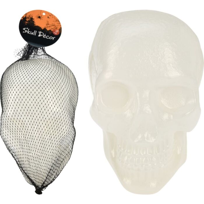 Totenkopfdekoration Halloween 18 cm 