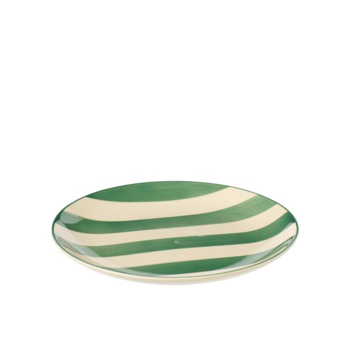 Dessertteller mit Streifen grün Ø 19,7 cm Dessertteller mit Streifen grün Ø 19,7 cm