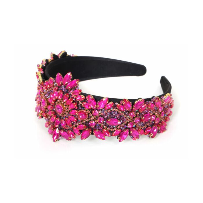 Haarband strass Pink