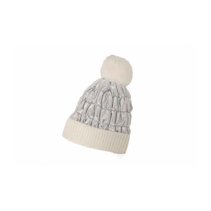 Skimütze metallic silver