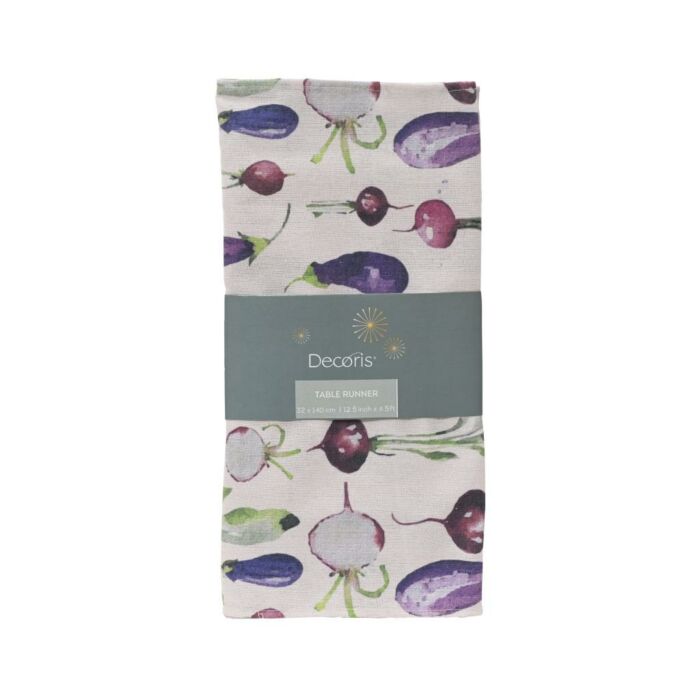 Tischläufer lila Gemüse 140 cm