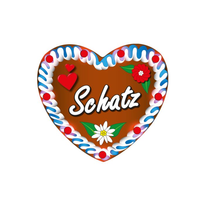 Halskette Herz mit Licht „Schatz”