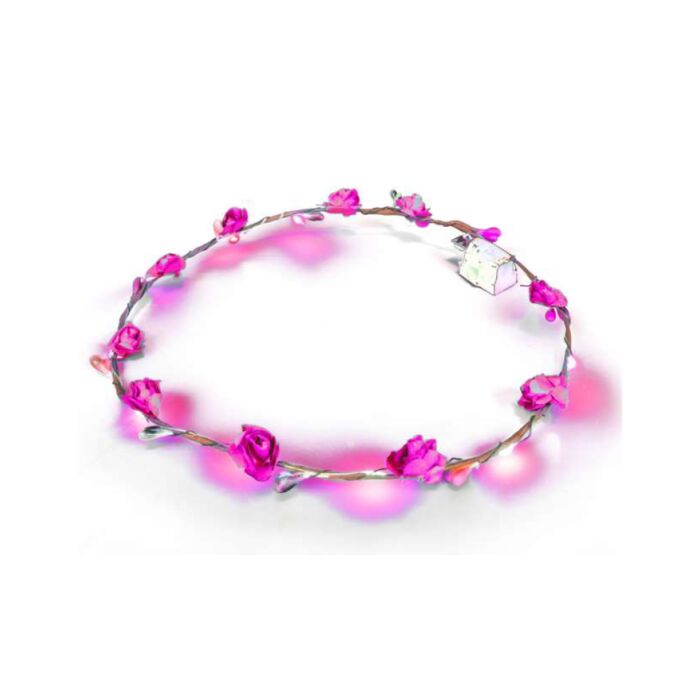 Haarband Blumen LED pink Haarband Blumen LED pink
