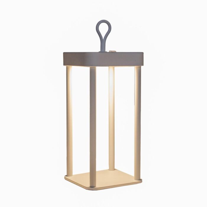 Wiederaufladbare Laterne weiß inkl. USB-Kabel 24 cm Wiederaufladbare Laterne weiß inkl. USB-Kabel 24 cm