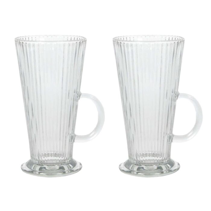 Latte Macchiato Lines Clear 280 ml, 2er-Set