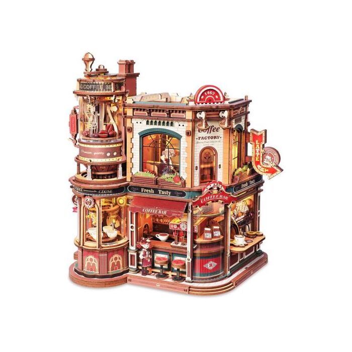 Bausatz Dream Coffee Factory - Robotime Bausatz Dream Coffee Factory - Robotime
