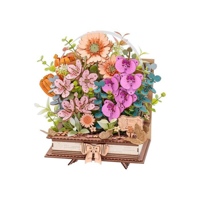 Bausatz Wooden Blooming Book - Robotime Bausatz Wooden Blooming Book - Robotime