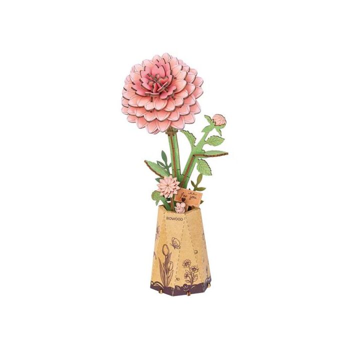 Bausatz Pink Dahlia - Robotime Bausatz Pink Dahlia - Robotime