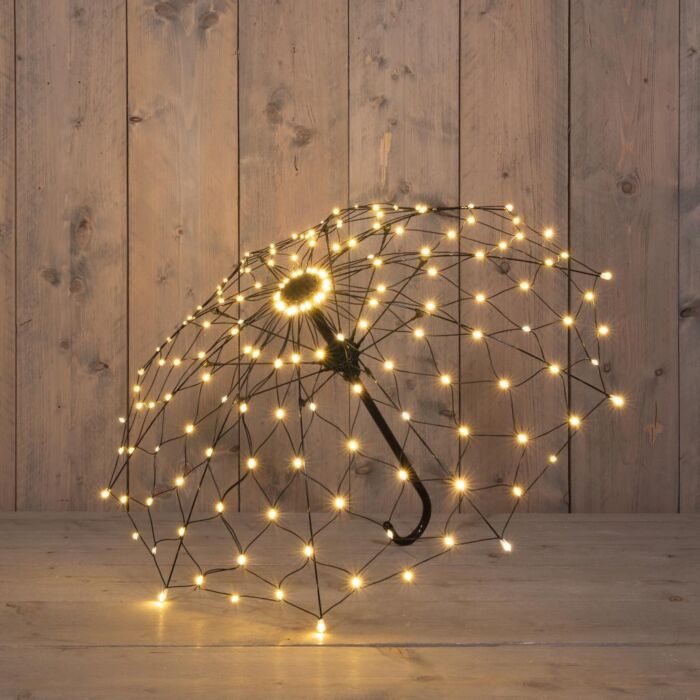Regenschirm LED Dekoration Flash Classic Warm 85 x 53 cm - Anna's Collection Regenschirm LED Dekoration Flash Classic Warm 85 x 53 cm - Anna's Collection