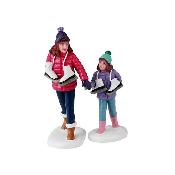 Lemax Skating Sisters Set mit 2 Stück