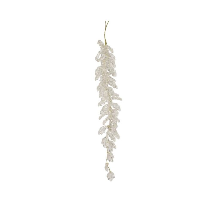 Eiszapfen Anhänger Transparent 25 cm - Decoris