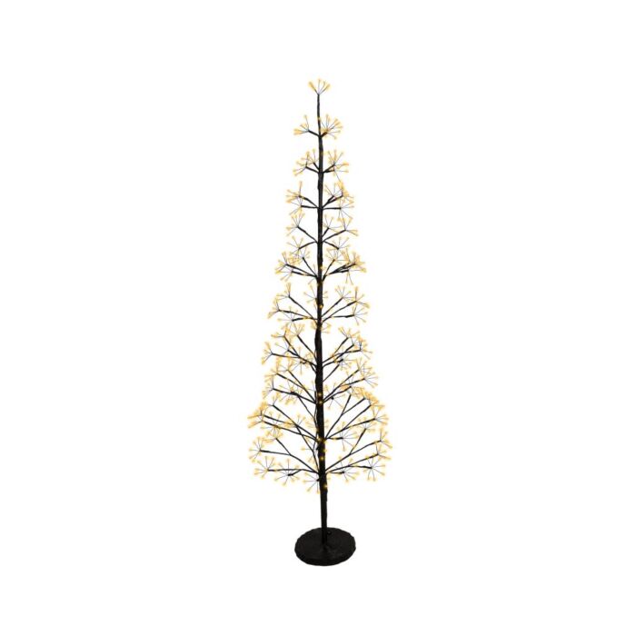 LED-Kegelbaum Schwarz mit Micro-LED 150 cm - Lumineo