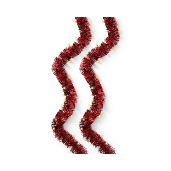 LED Girlande Rot mit Twinkle-Effekt 295 cm - Lumineo
