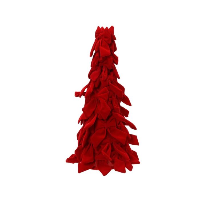 Dekorativer Weihnachtsbaum Rot mit Schleifen 65 cm