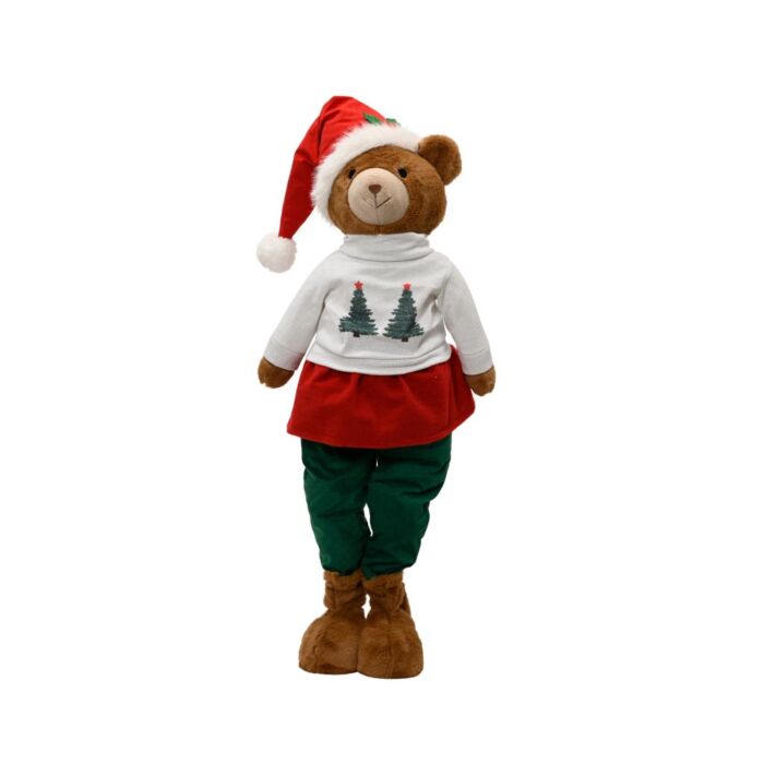 Weihnachtsbär Mädchen 110 cm - Decoris Weihnachtsbär Mädchen 110 cm - Decoris