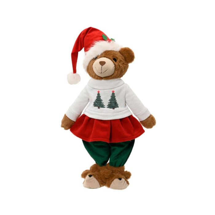 Weihnachtsbär Mädchen 60 cm - Decoris