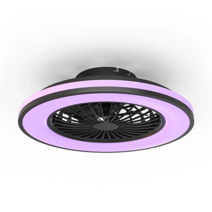 Deckenventilator mit LED, Ø 49 cm, RGB+CCT, weiß – Calex Deckenventilator mit LED, Ø 49 cm, RGB+CCT, weiß – Calex