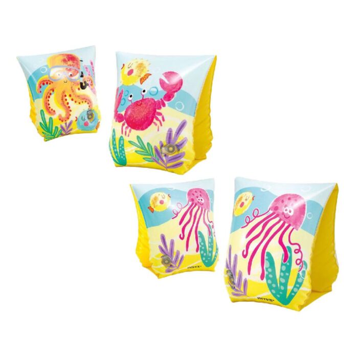 Tropical Buddies-Schwimmflügel, 23 cm – Intex