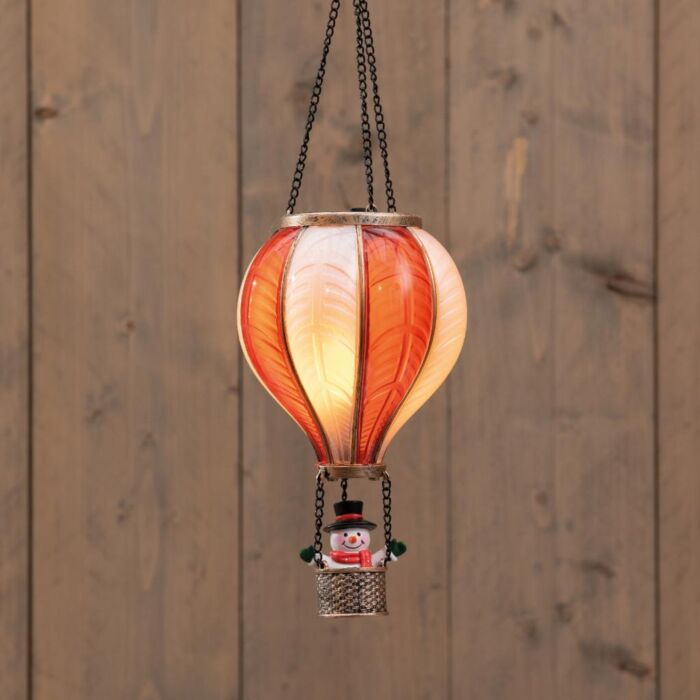 Heißluftballon Schneemann weiß/rot 45 cm - Anna’s Collection Heißluftballon Schneemann weiß/rot 45 cm - Anna’s Collection