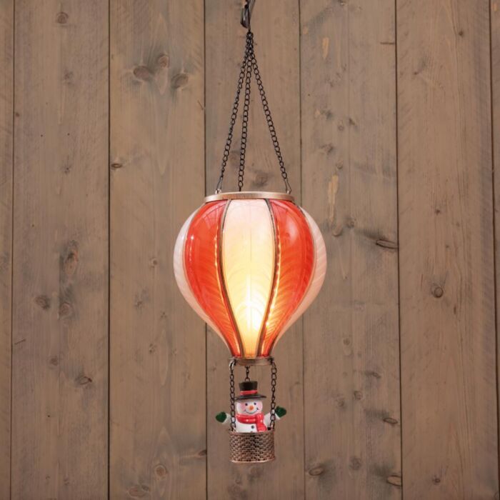 Heißluftballon Schneemann weiß/rot 62 cm - Anna’s Collection Heißluftballon Schneemann weiß/rot 62 cm - Anna’s Collection