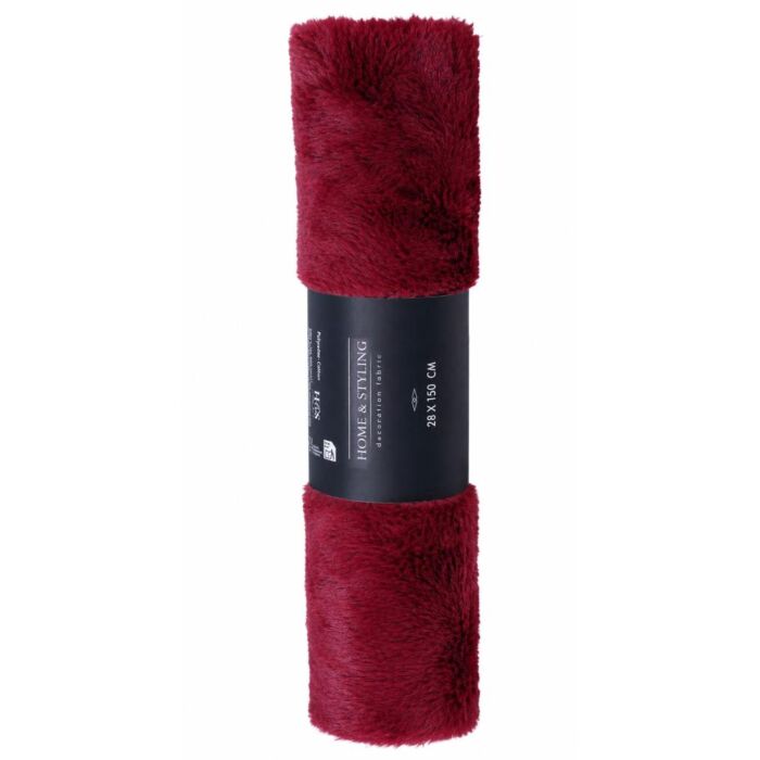 Dekostoff Kunstfell Bordeaux 150 x 28 cm Dekostoff Kunstfell Bordeaux 150 x 28 cm