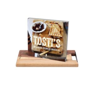 Set Servierbrett Pure Rose Wood + Kochbuch 'Tosti's und andere gegrillte Brötchen'