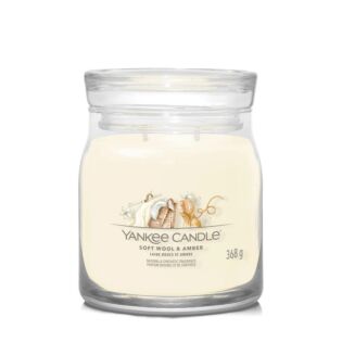 Soft Wool & Amber Signature Medium Jar &ndash; Yankee Candle