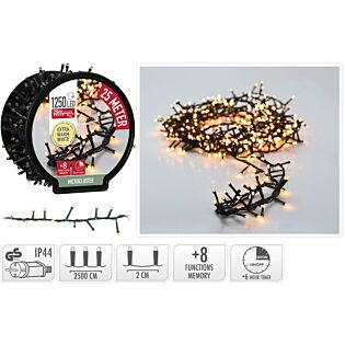 Microcluster auf Spule 1250 LED 25 Meter