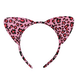 Haarreif Leopard pink