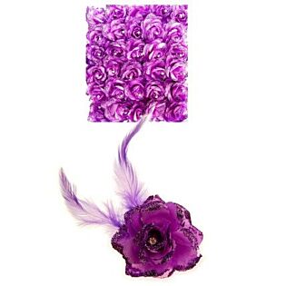 Blume auf Stift lila