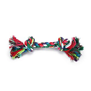 Hundespielzeug Flossytoy mit 2 Knoten, bunt – Beeztees
