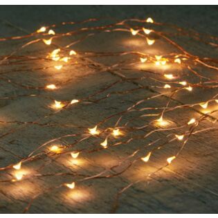 CASCADE KUPFERDRAHT 160L/8X2M LED CLASSIC - 5M LAUFKABEL - IP44 TRAFO EIN / 8/16U TIMER / AUS / DIMM