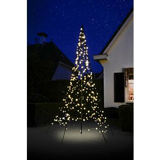 Fahnenmast Weihnachtsbaum 360 LED warmweiß 3 Meter – Fairybell