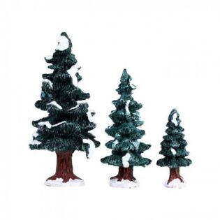Lemax Christmas Evergreen Tree, Set mit 3