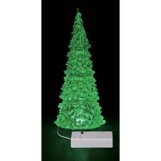 LEMAX CRYSTAL LIGHTED TREE, 3 COLOR CHANGEABLE