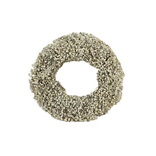 Wreath Flax Frosted Ø 30 cm - HBX