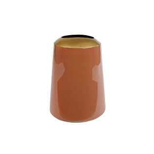 Vase Mira L terra metall H 24 cm
