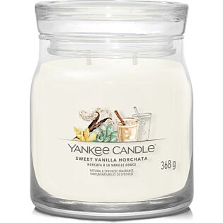 Sweet Vanilla Horchata Signature medium Jar - Yankee Candle
