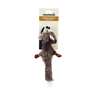 Hundespielzeug Fuchs Plüsch Flatino L 30 cm grau