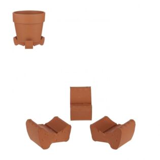 Carina Topffüße Terra 3 Stück - l4xb4xh4cm