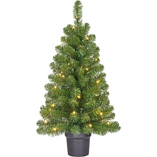 Weihnachtsbaum Norton potted 30LED grün 90 cm - Black Box