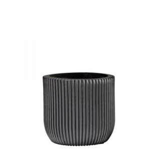 Topf kugel groove schwarz Ø 15 cm